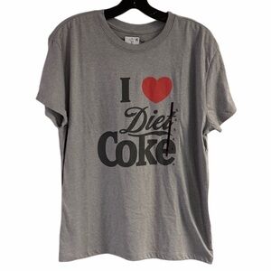 NWT I Love Diet Coke Gray Short Sleeve T-Shirt Size XL
